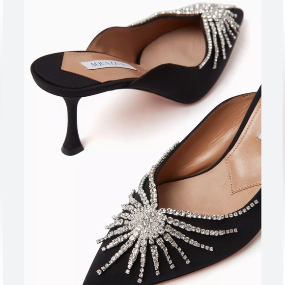 Aquazzura Shoes - NEW NIB AQUAZZURA Sunshine 75 Heels in Grosgrain